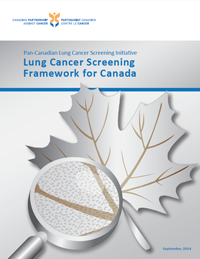 Lung Cancer Screening Framework for Canada report cover